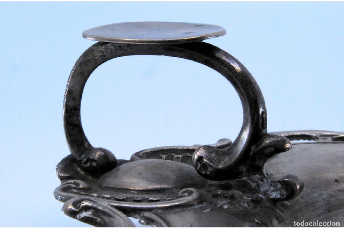 Antig&uuml;edades: Candelero de mano, en plata - Foto 8