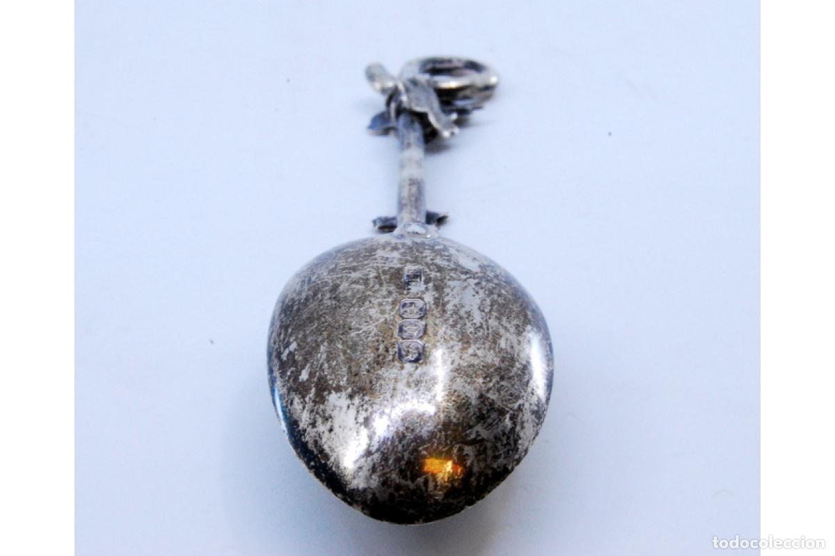 Antig&uuml;edades: Cuchara de plata - Tr&eacute;boles - Foto 2