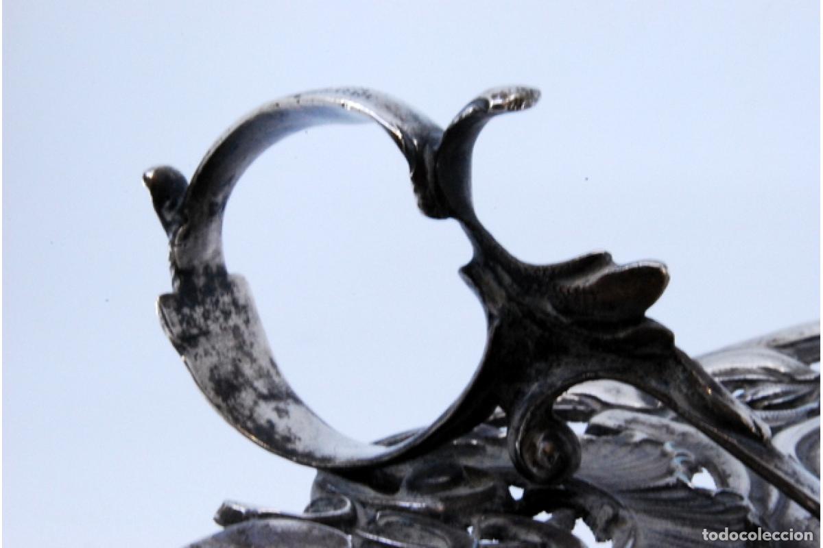Antig&uuml;edades: Candelero de mano, en plata - Foto 9