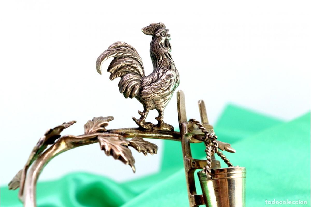 Antig&uuml;edades: Palillero de plata - Creeper y gallo - Foto 4