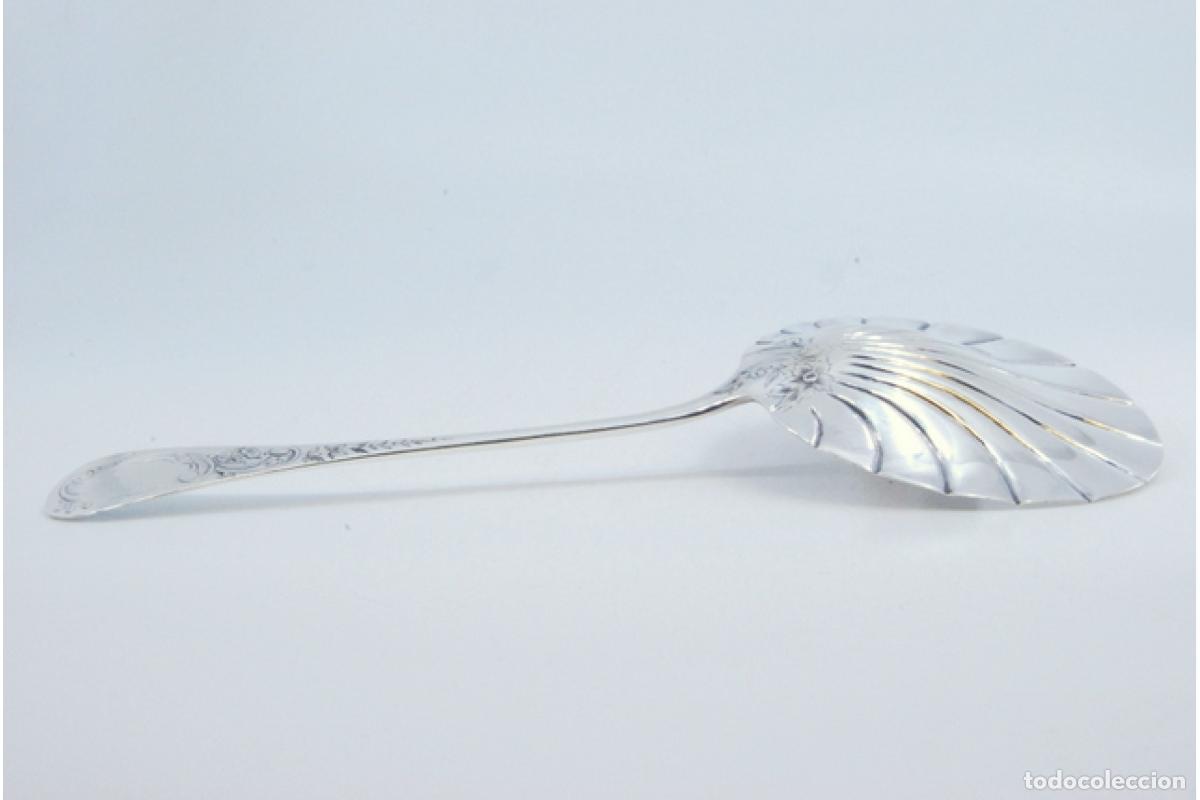 Antig&uuml;edades: Cuchara de postre de plata - Foto 7