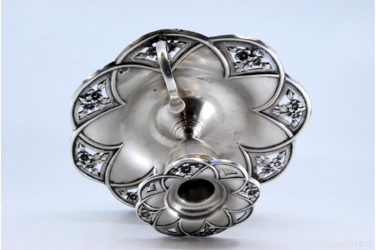 Antig&uuml;edades: Candelero de mano, en plata - Foto 10