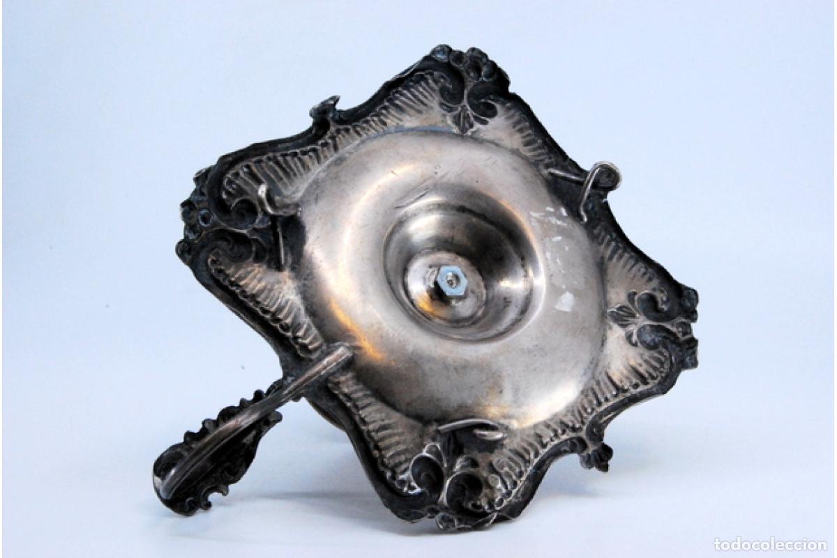 Antig&uuml;edades: Candelero de mano, en plata - Foto 4