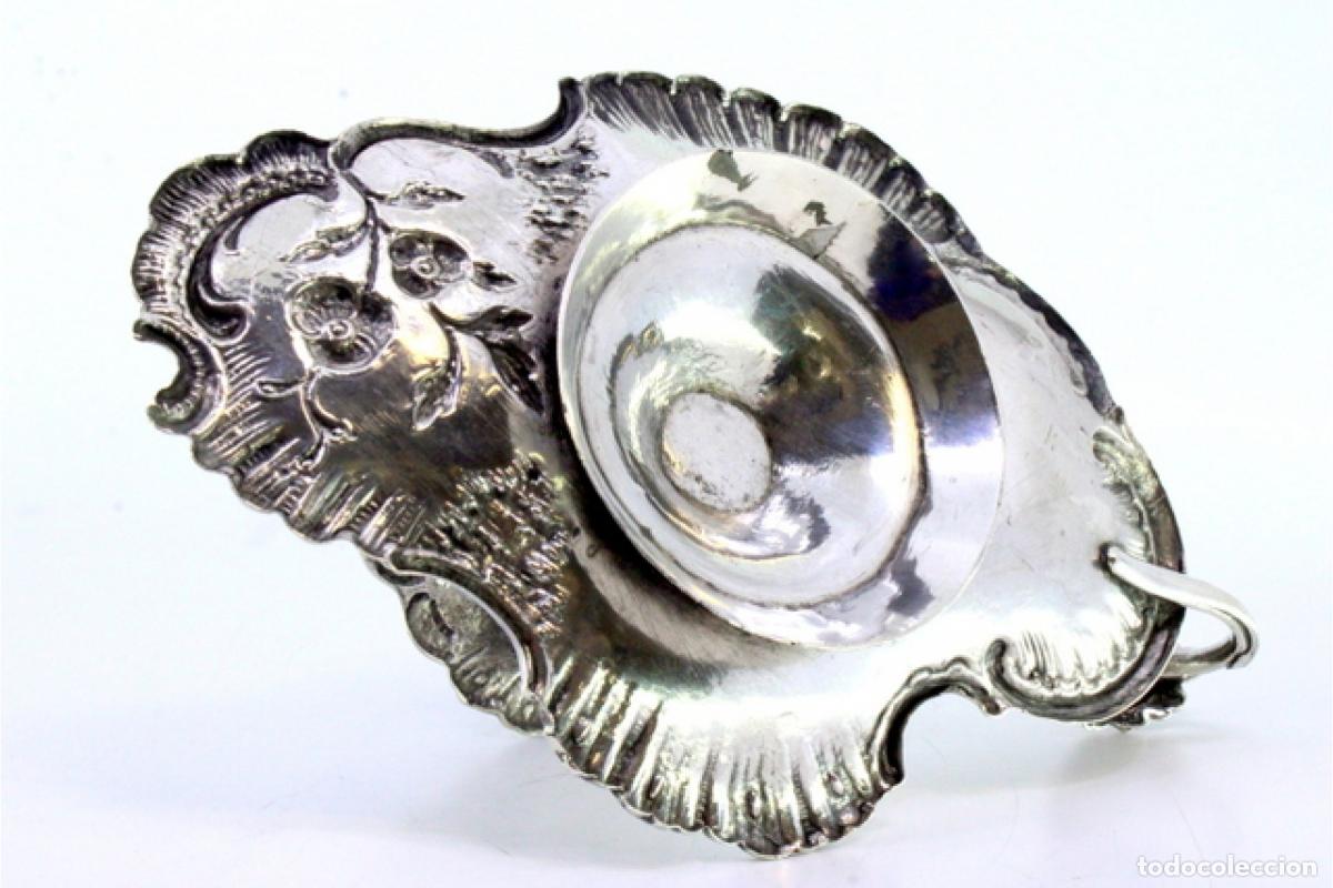 Antig&uuml;edades: Candelero de mano, en plata - Foto 3