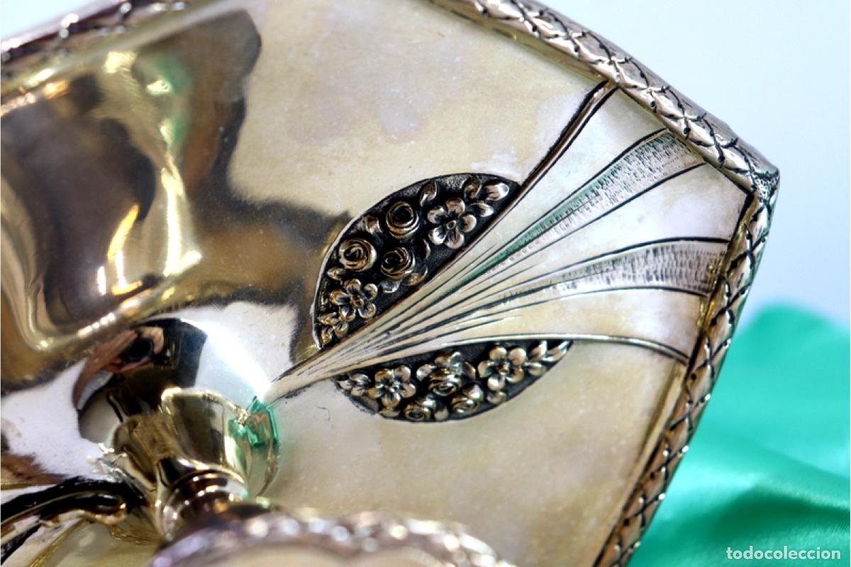 Antig&uuml;edades: Candelero de mano, en plata - Foto 2