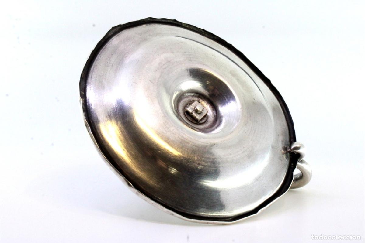 Antig&uuml;edades: Candelero de mano, en plata - Foto 6