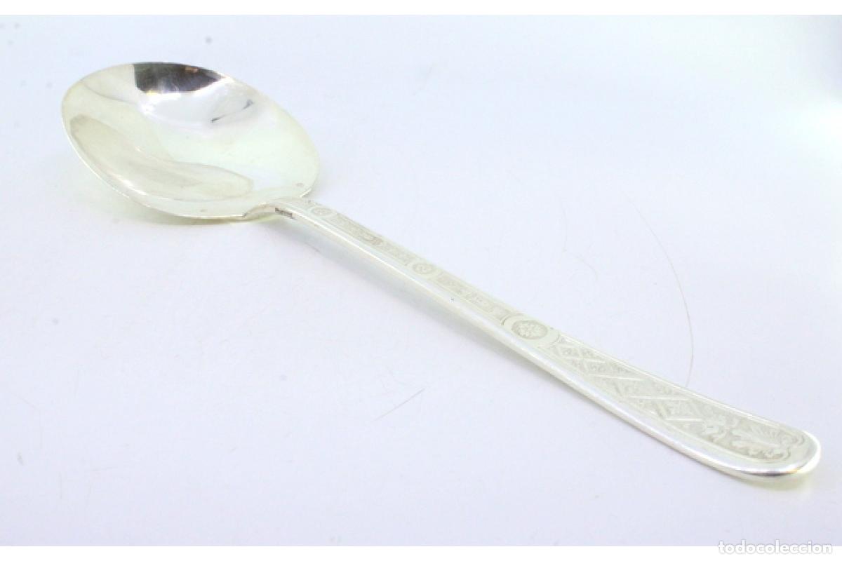 Antig&uuml;edades: Cuchara de fruta de plata - Foto 2