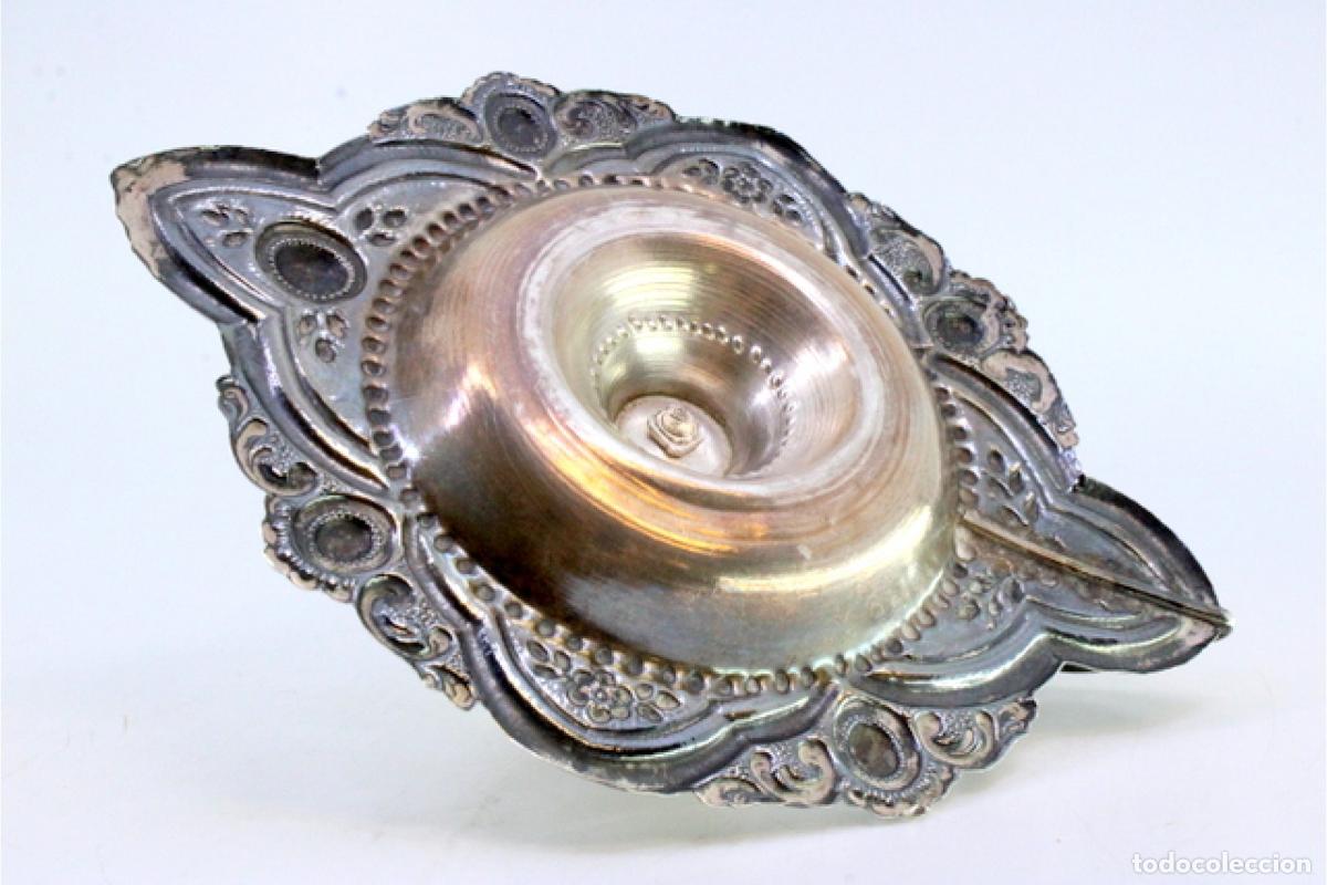 Antig&uuml;edades: Candelero de mano, en plata - Foto 7