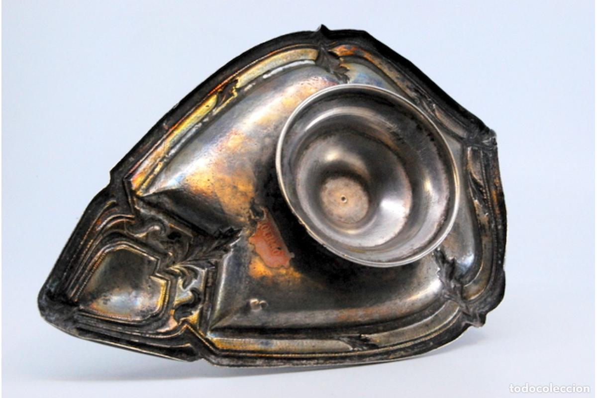 Antig&uuml;edades: Candelero de mano, en plata - Foto 9