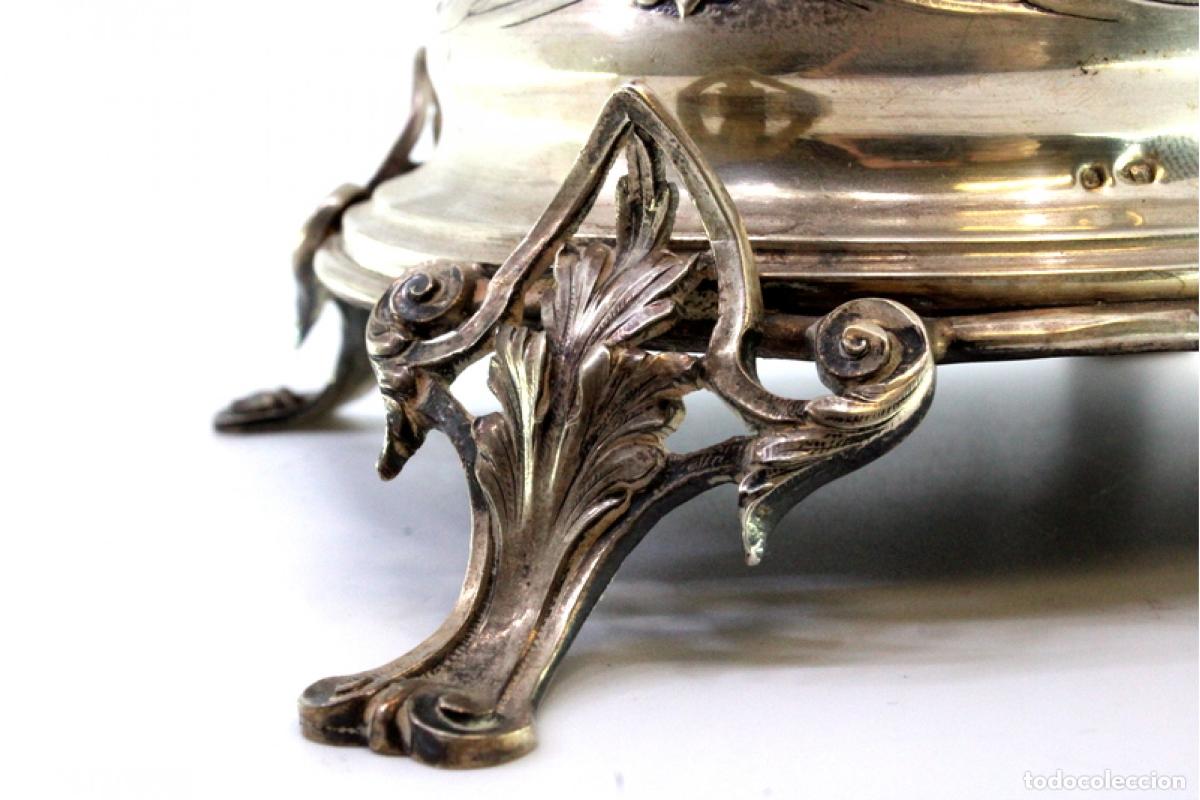Antig&uuml;edades: tarro de mermelada de plata - Foto 7