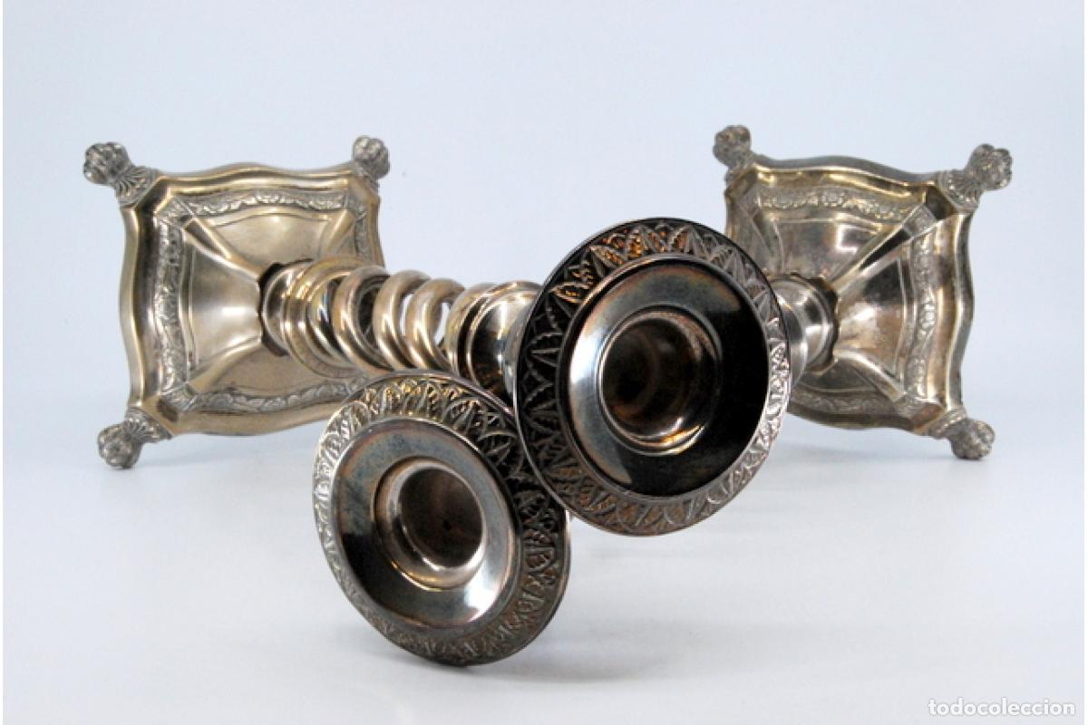 Antig&uuml;edades: Candelabros de plata - Foto 3