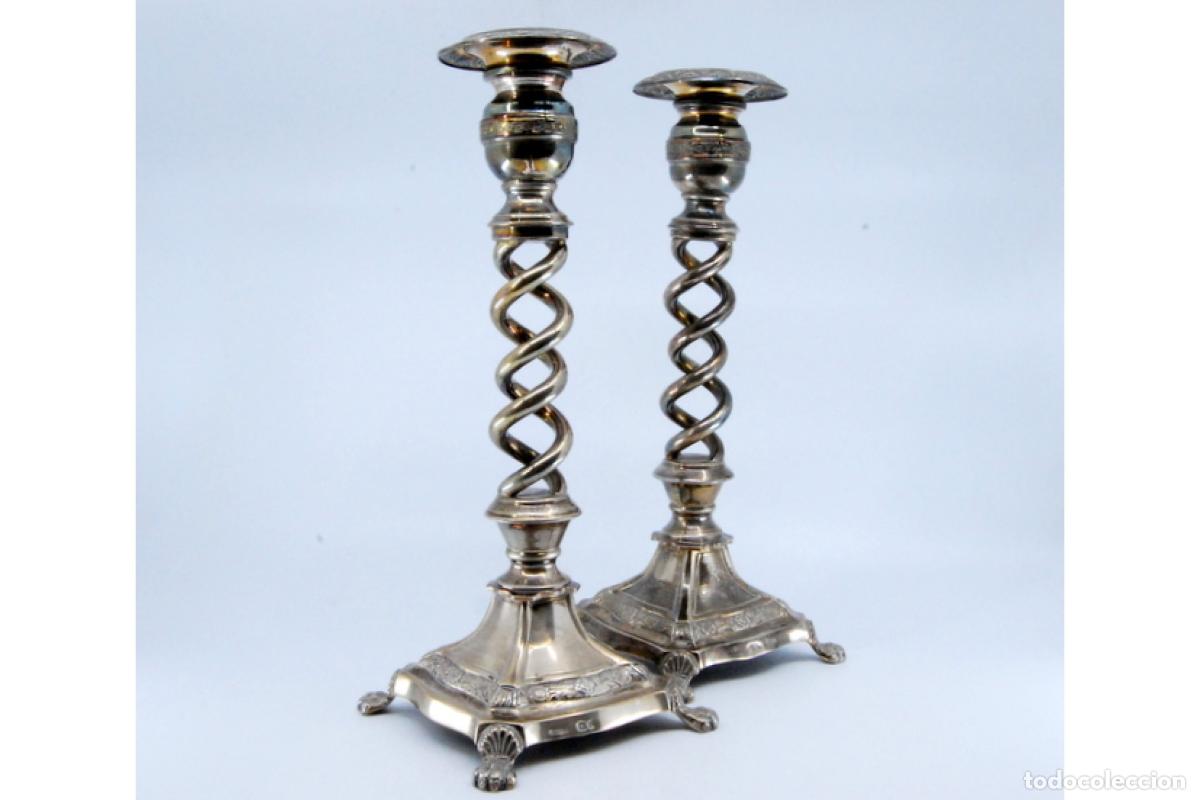Antig&uuml;edades: Candelabros de plata - Foto 5