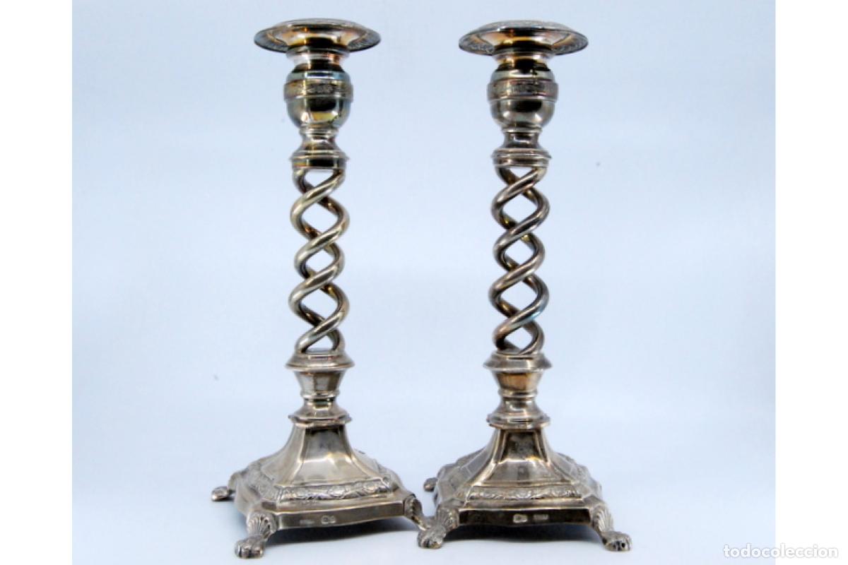 Antig&uuml;edades: Candelabros de plata - Foto 6