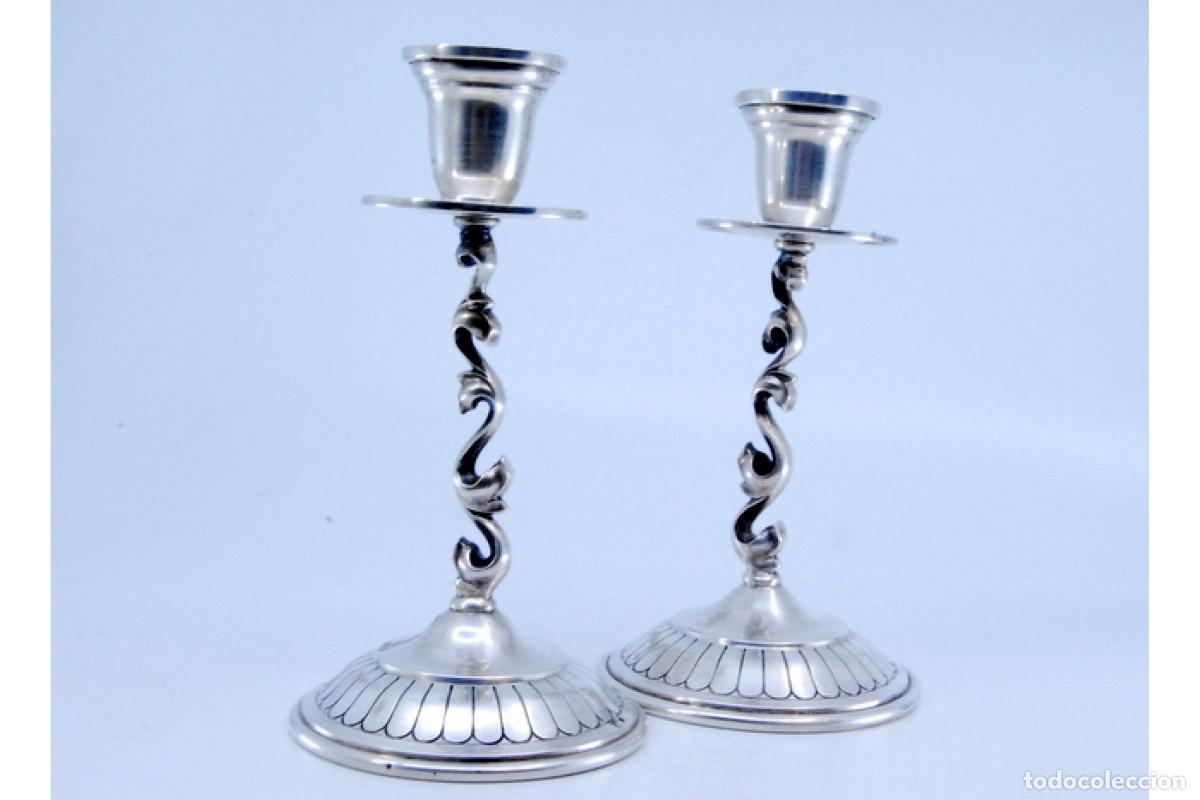 Antig&uuml;edades: Candelabros de plata - Foto 7
