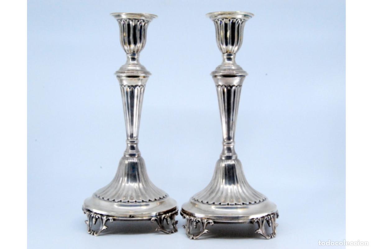 Antig&uuml;edades: Candelabros de plata - Foto 5