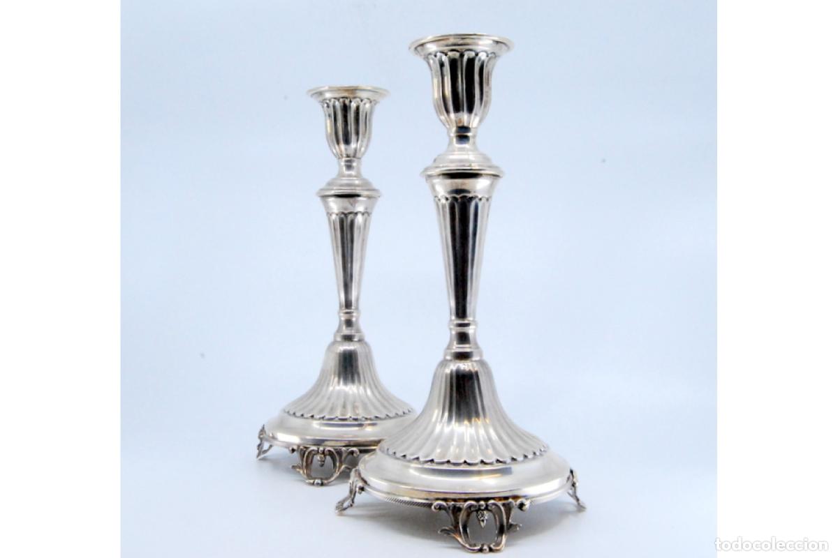 Antig&uuml;edades: Candelabros de plata - Foto 7