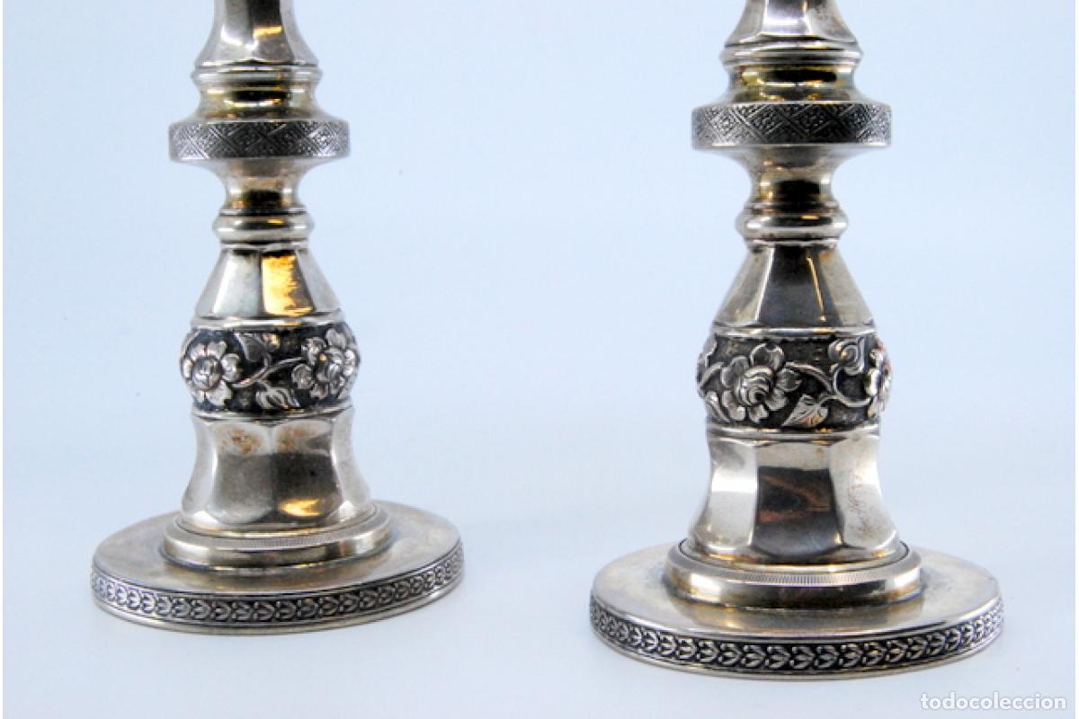 Antig&uuml;edades: Candelabros de plata - Foto 2