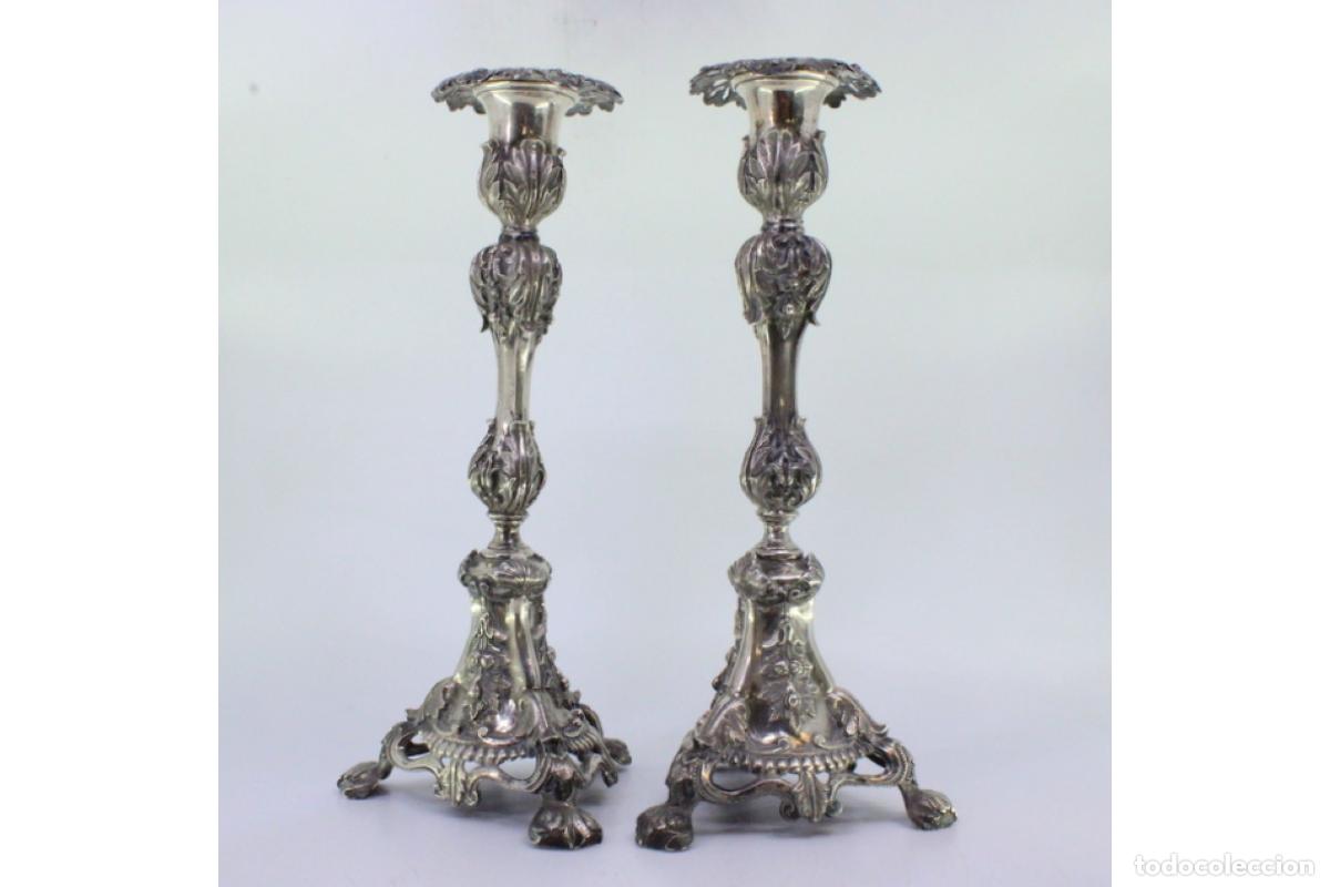 Antig&uuml;edades: Candelabros de plata - Foto 7