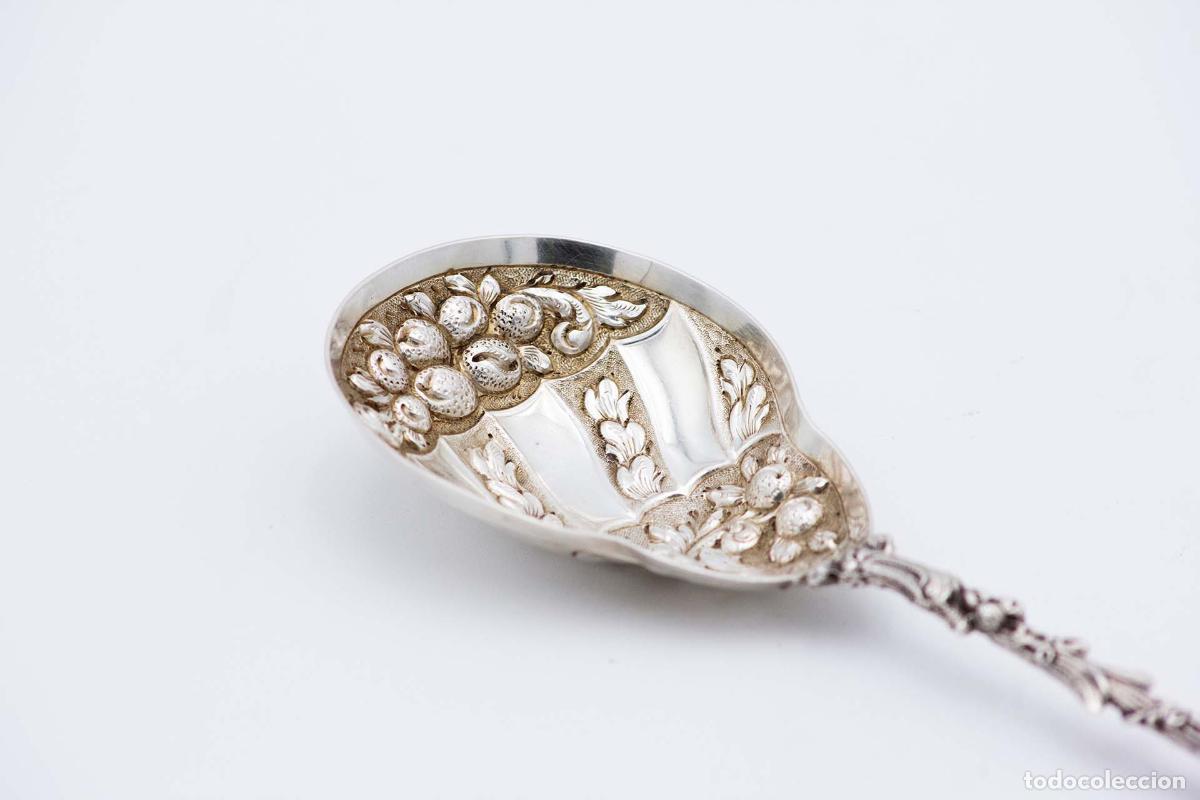 Antig&uuml;edades: Par de cucharas de plata - Foto 3