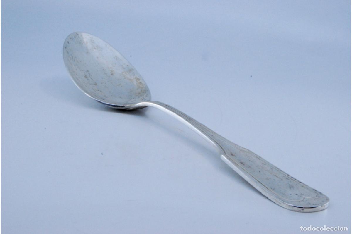 Antig&uuml;edades: Cuchara de plata para servir arroz - Foto 8