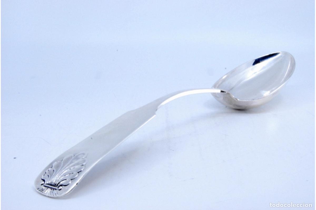 Antig&uuml;edades: Cuchara de plata para servir arroz - Foto 7