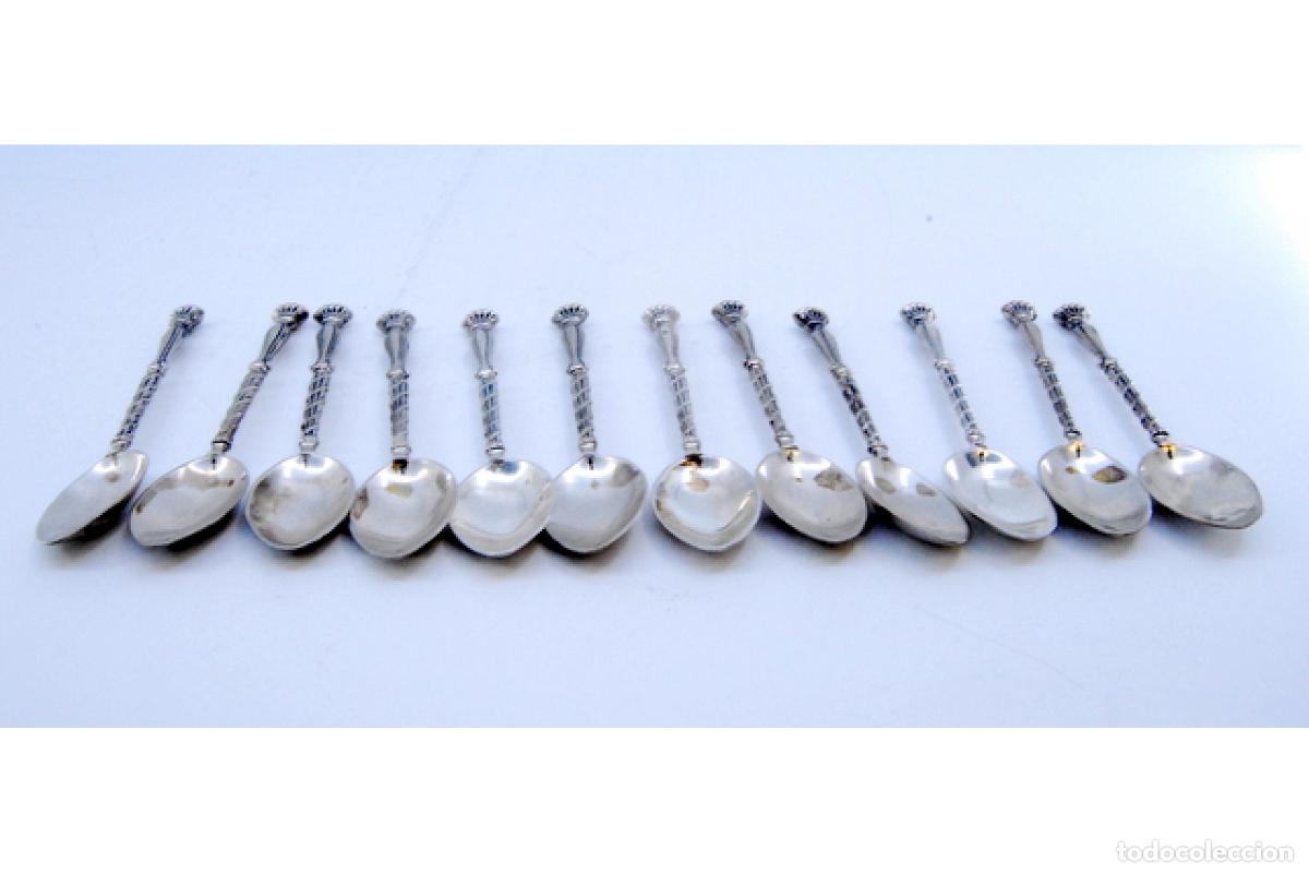 Antig&uuml;edades: Juego de 37 cubiertos de plata - Foto 9