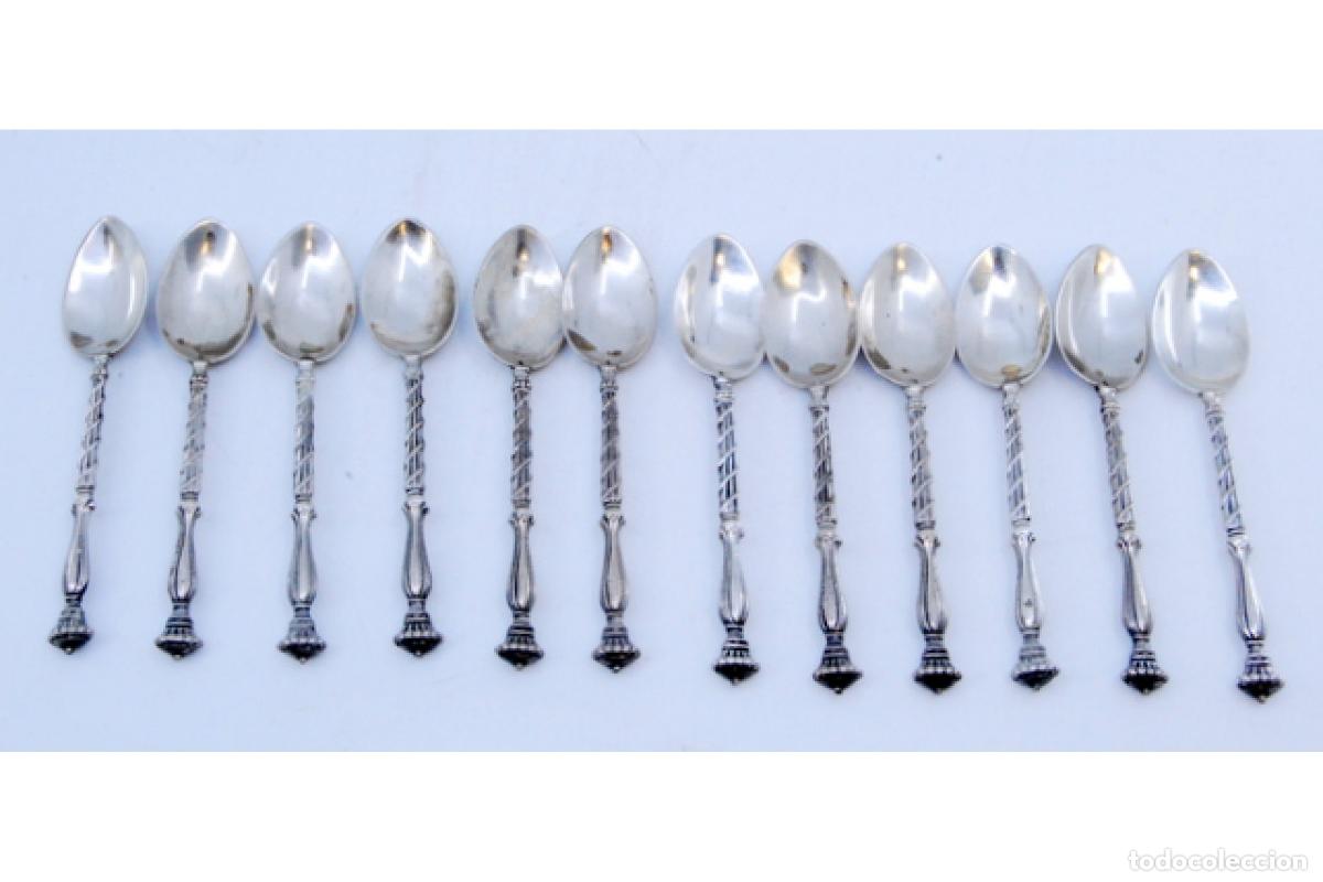Antig&uuml;edades: Juego de 37 cubiertos de plata - Foto 10