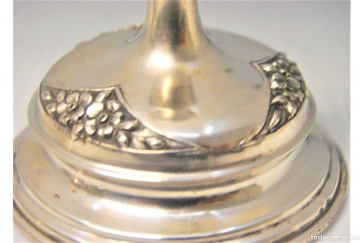 Antig&uuml;edades: Juego de 2 vasos plateados - Foto 7
