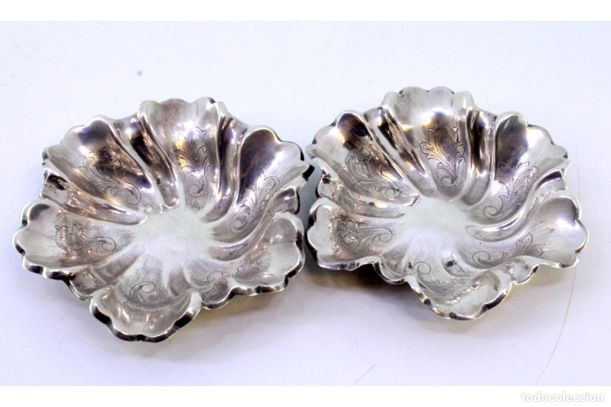 Antig&uuml;edades: Par de porta anillos de plata - Foto 8