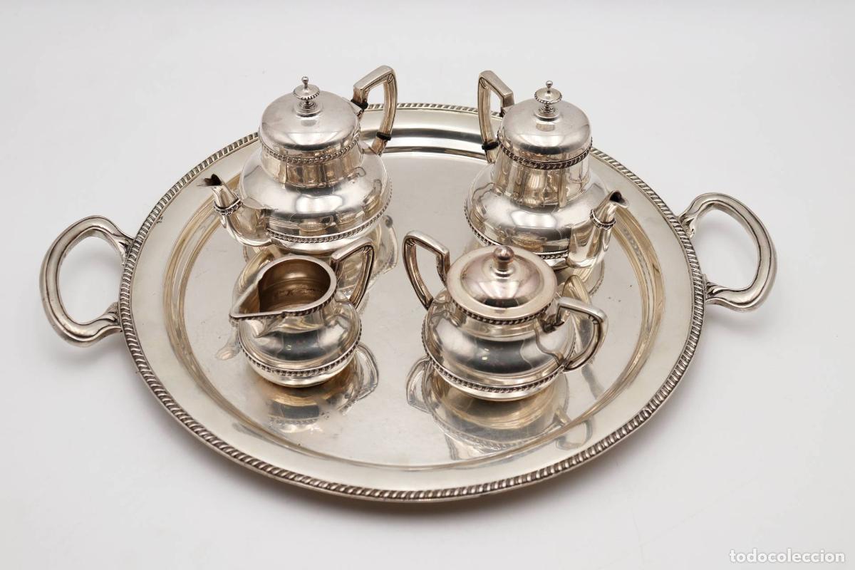 Antig&uuml;edades: Servicio de caf&eacute; de plata - Foto 2