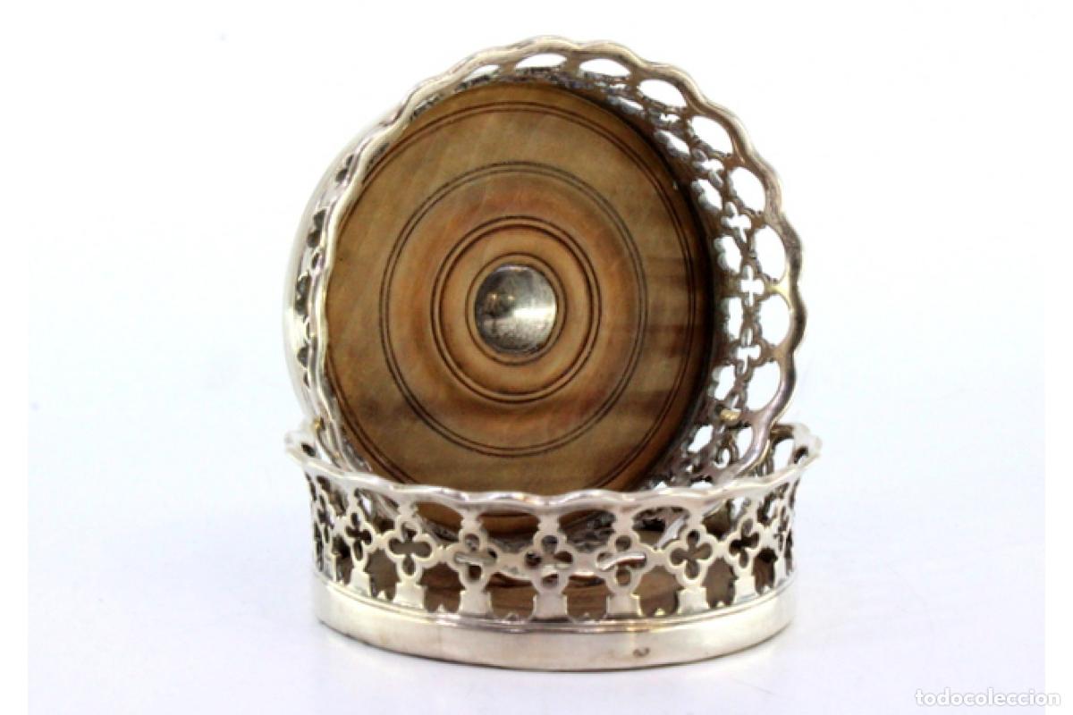 Antig&uuml;edades: Juego de posavasos de plata - Foto 4