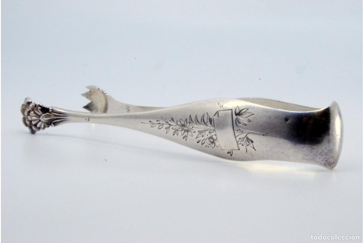 Antig&uuml;edades: Pinzas para hielo, en plata - Foto 8