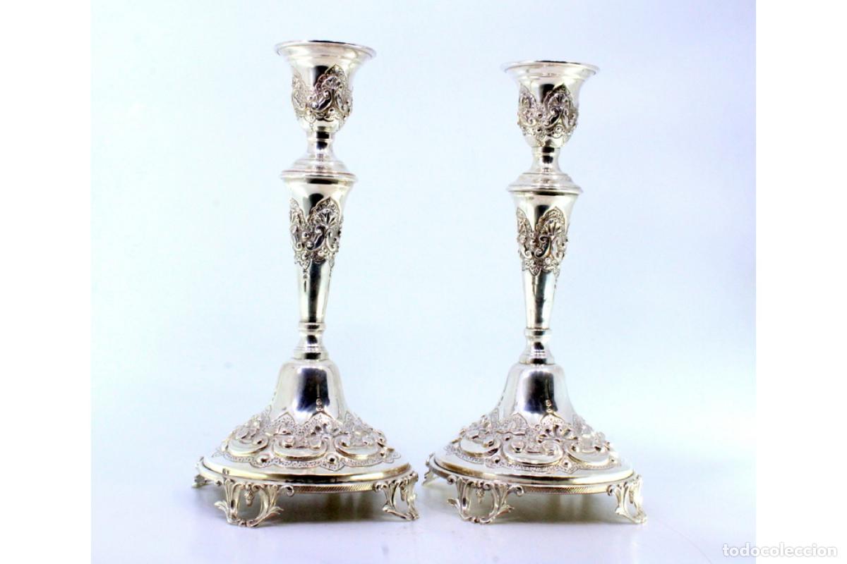 Antig&uuml;edades: Candelabros de plata - Foto 7