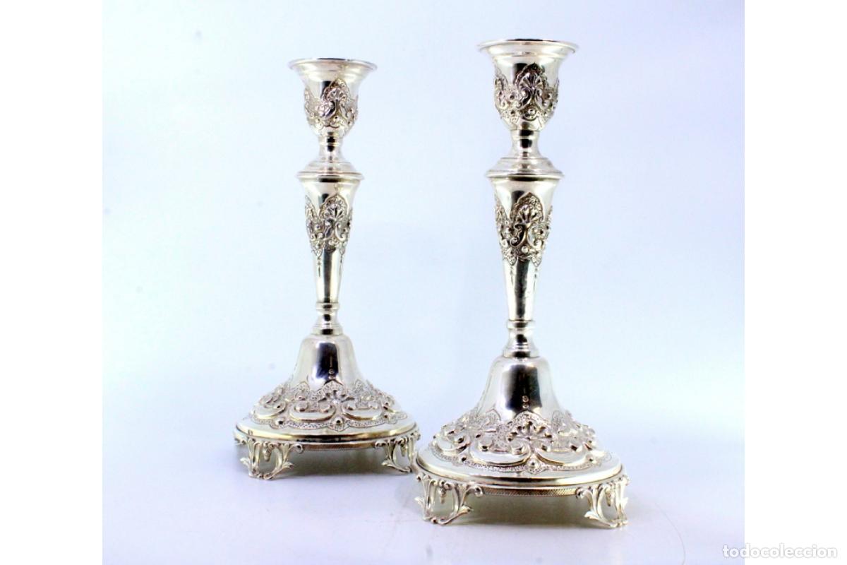 Antig&uuml;edades: Candelabros de plata - Foto 8