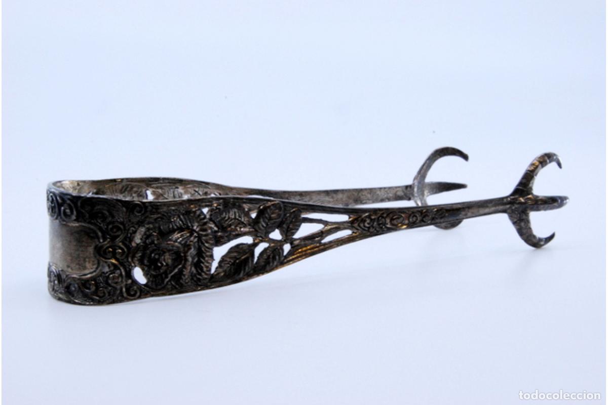 Antig&uuml;edades: Pinzas para hielo, en plata - Foto 2