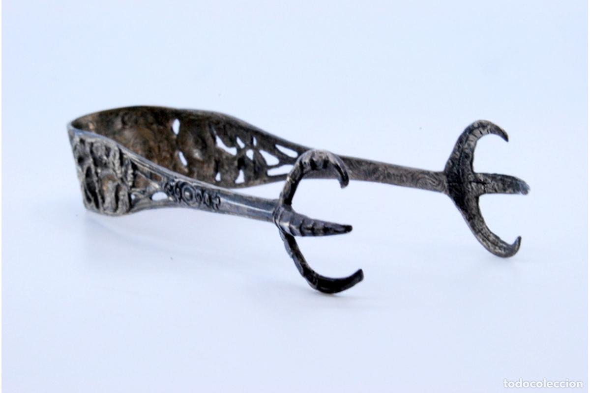 Antig&uuml;edades: Pinzas para hielo, en plata - Foto 8