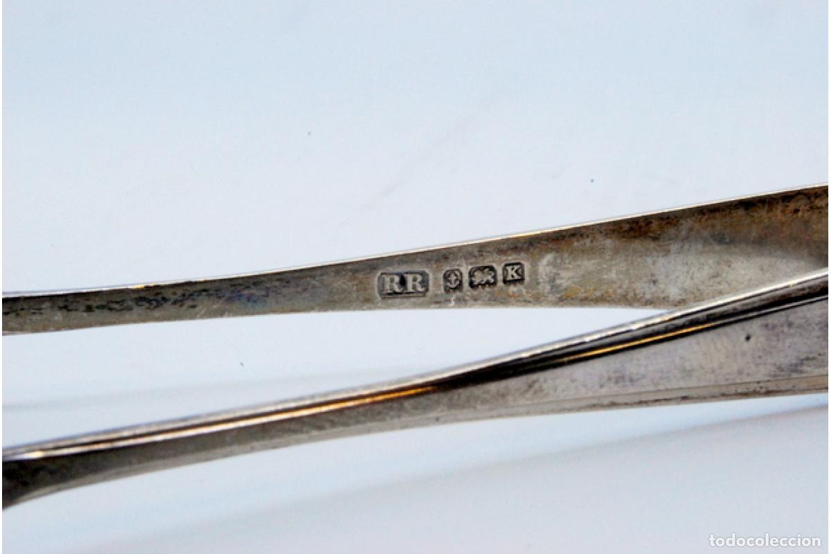 Antig&uuml;edades: Pinzas para az&uacute;car, en plata - Foto 3
