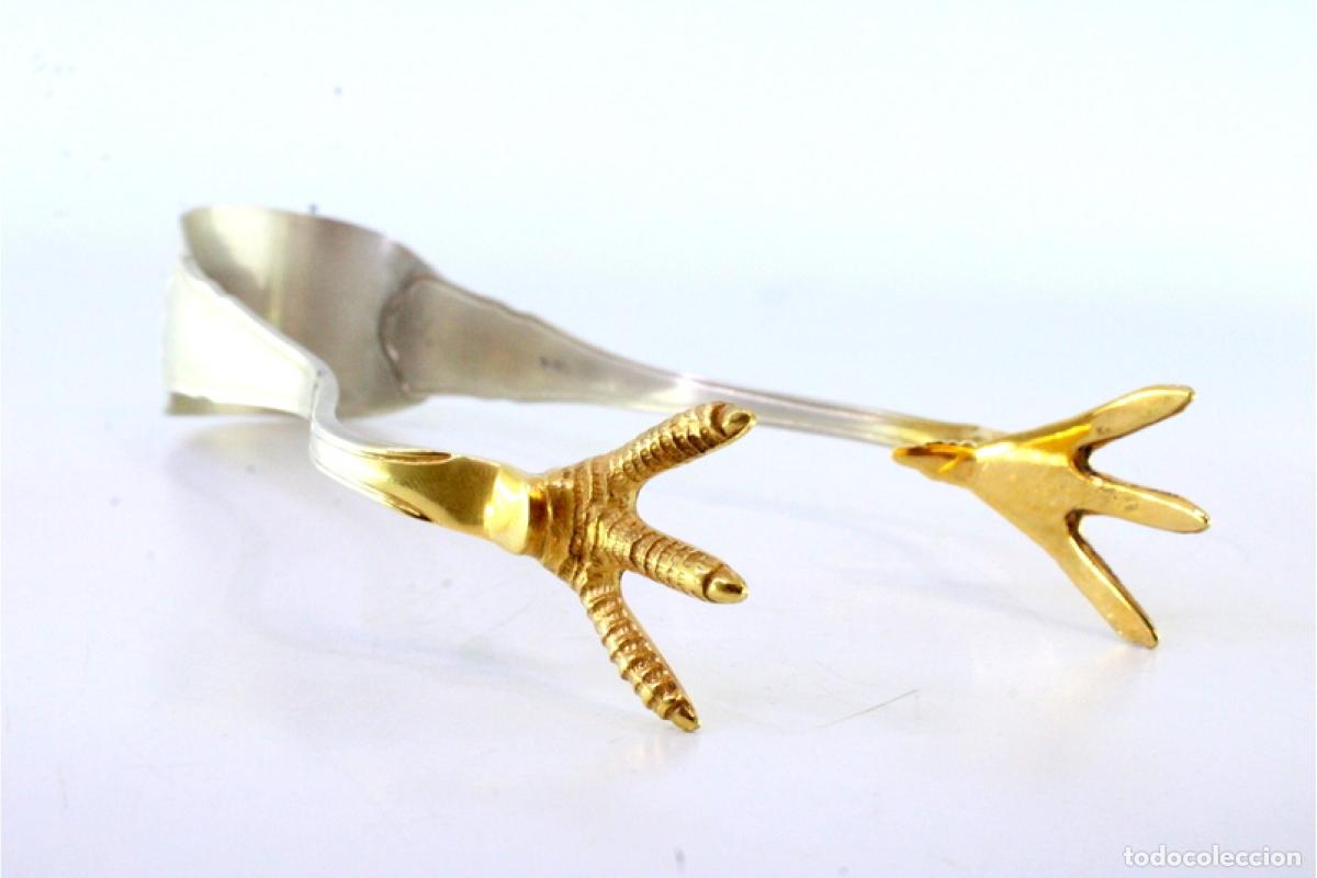 Antig&uuml;edades: Pinzas para hielo, en plata - Foto 3