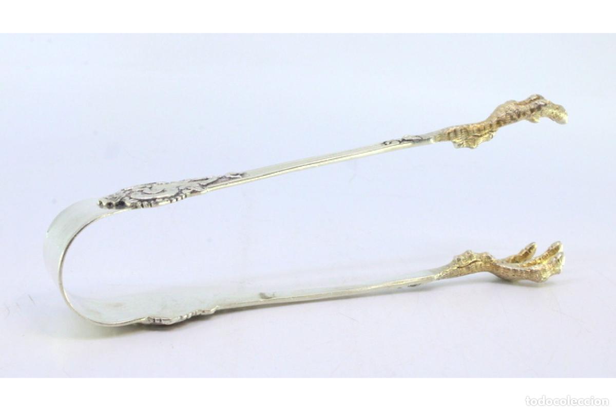 Antig&uuml;edades: Pinzas para hielo, en plata - Foto 3
