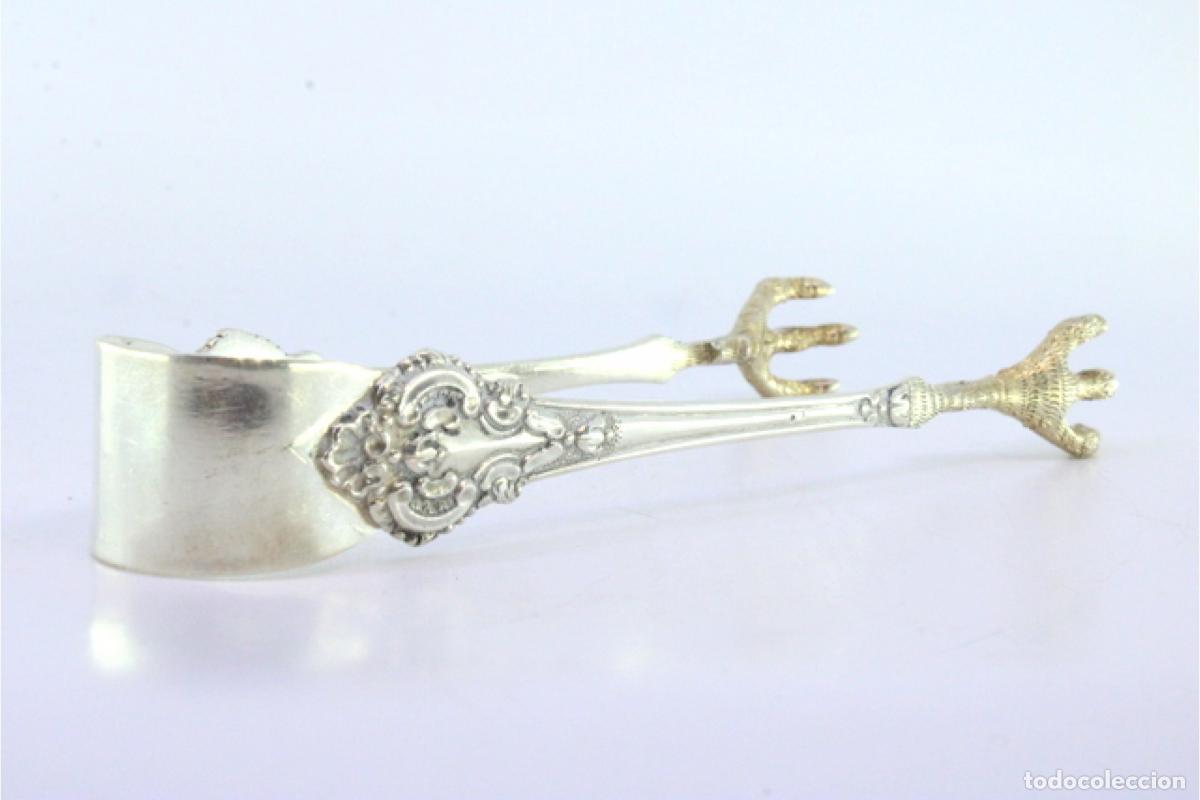 Antig&uuml;edades: Pinzas para hielo, en plata - Foto 4