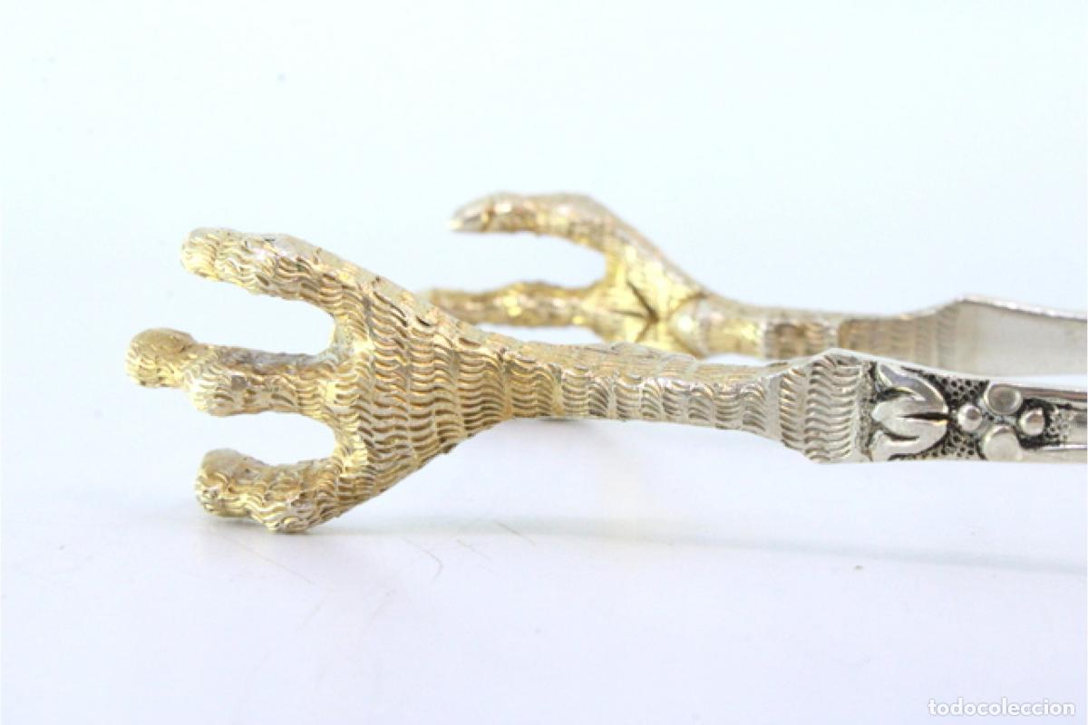 Antig&uuml;edades: Pinzas para hielo, en plata - Foto 5