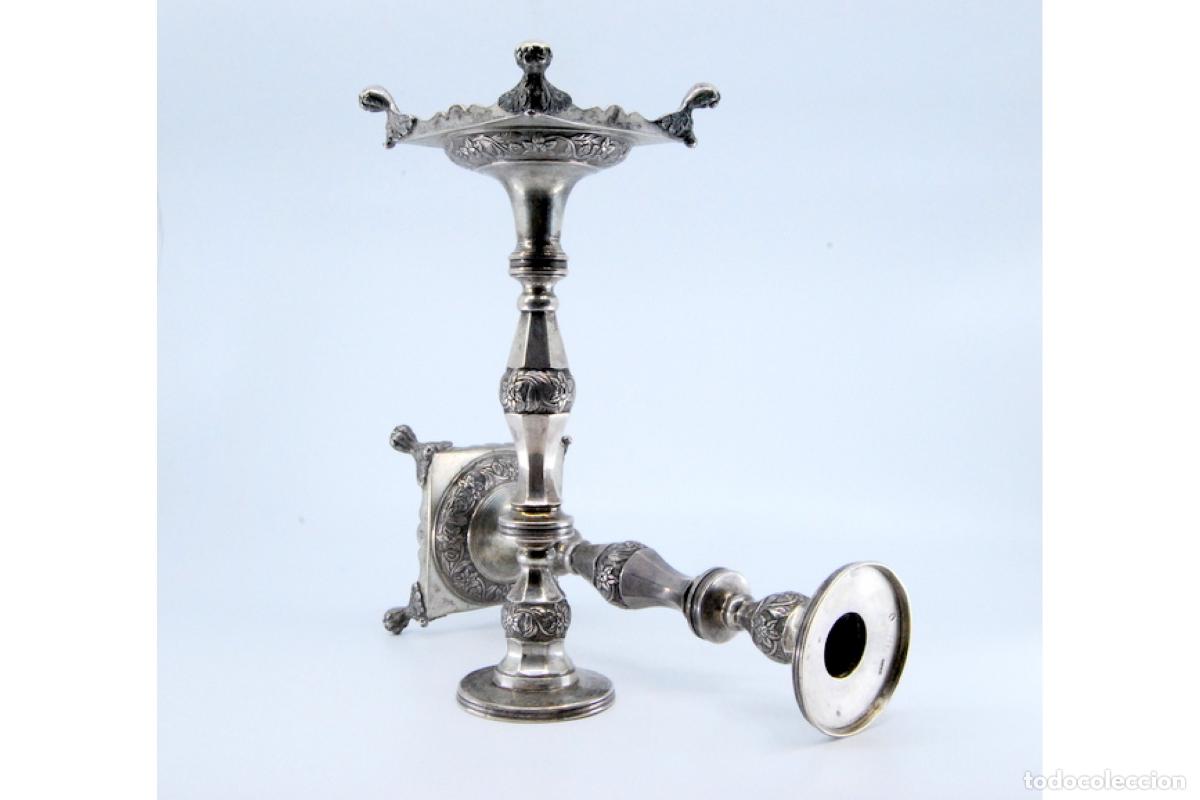 Antig&uuml;edades: Candelabros de plata - Foto 5