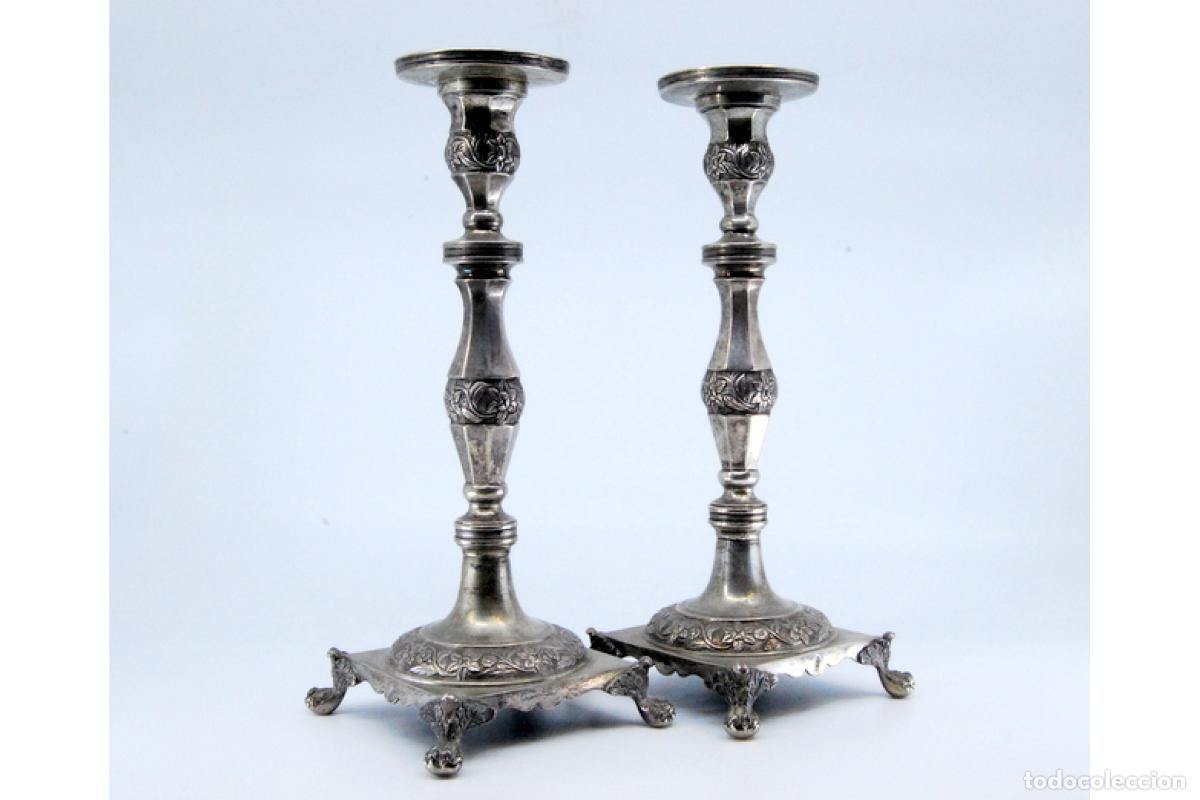 Antig&uuml;edades: Candelabros de plata - Foto 7