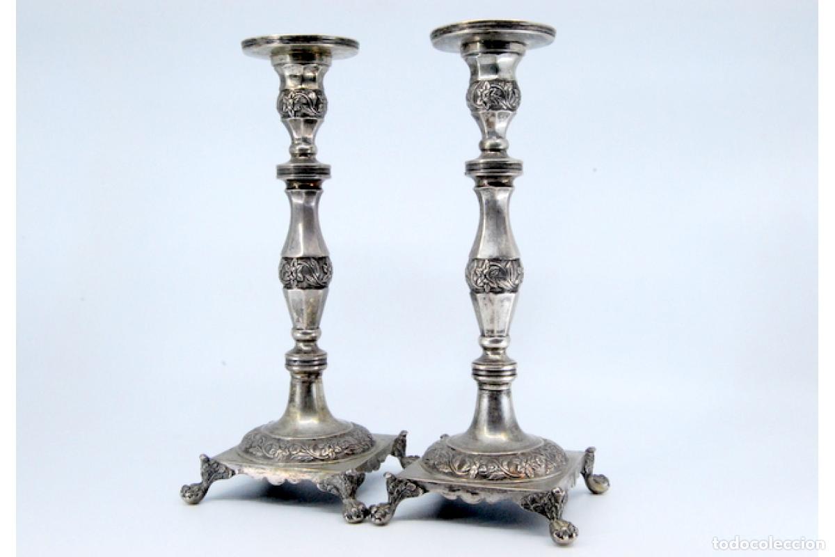 Antig&uuml;edades: Candelabros de plata - Foto 9