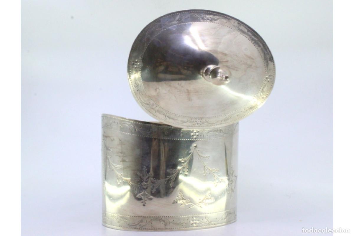 Antig&uuml;edades: Caja de t&eacute;, en plata - Foto 3