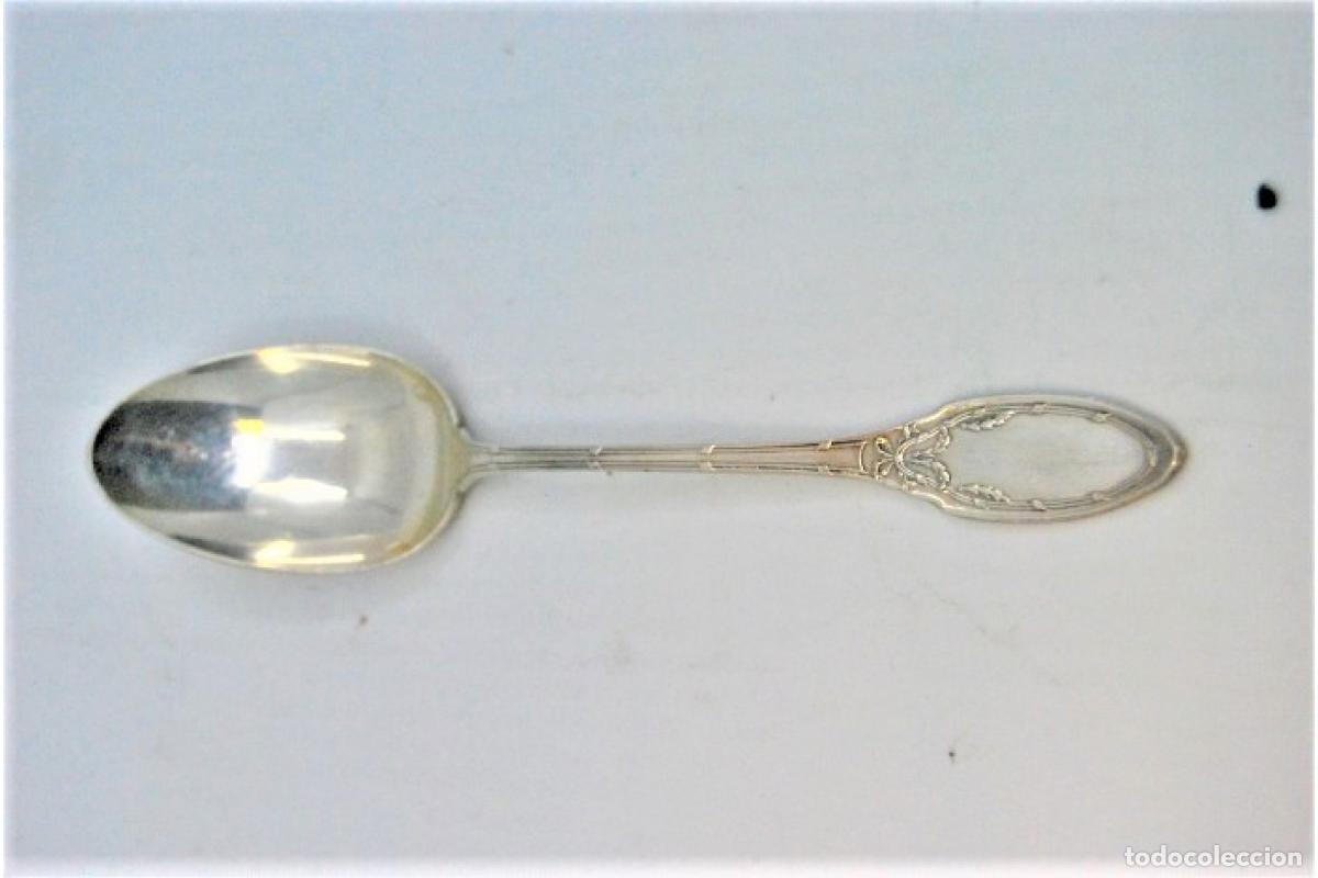 Antig&uuml;edades: Juego de 11 cucharas de caf&eacute; plateadas - Foto 3