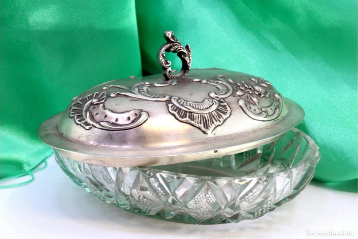 Antig&uuml;edades: jabonera de plata - Foto 2