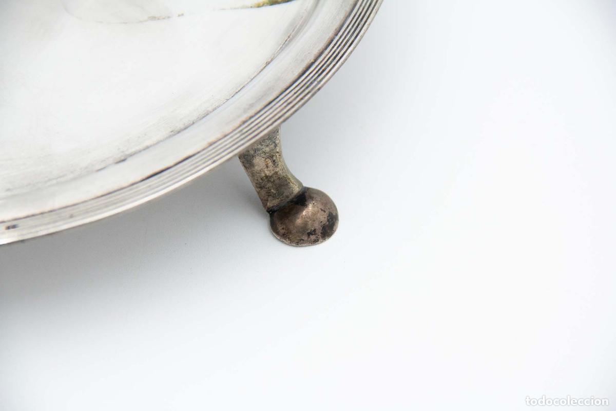 Antig&uuml;edades: Bandeja de plata (con patas) - Foto 2