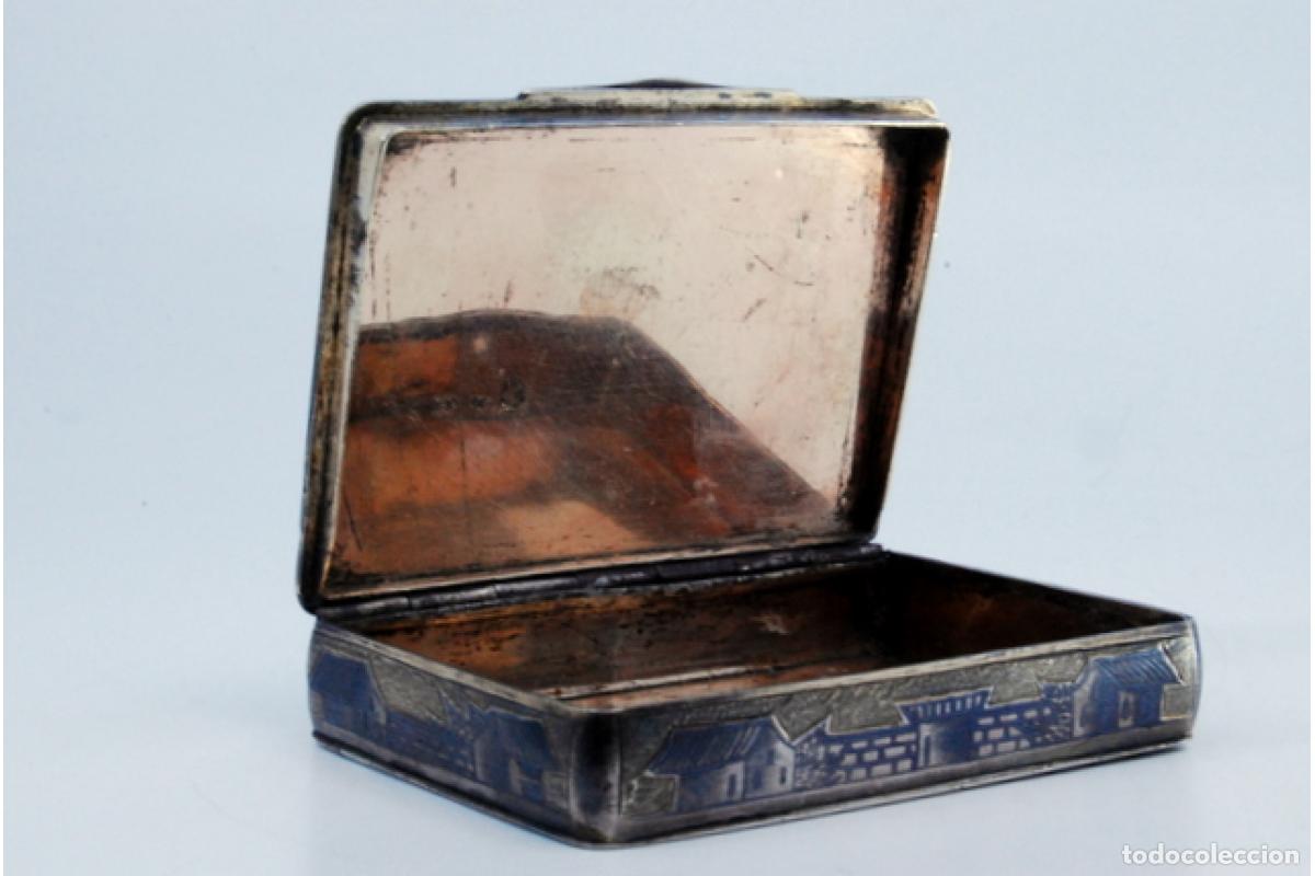 Antig&uuml;edades: Caja de rap&eacute;, en plata - Foto 2