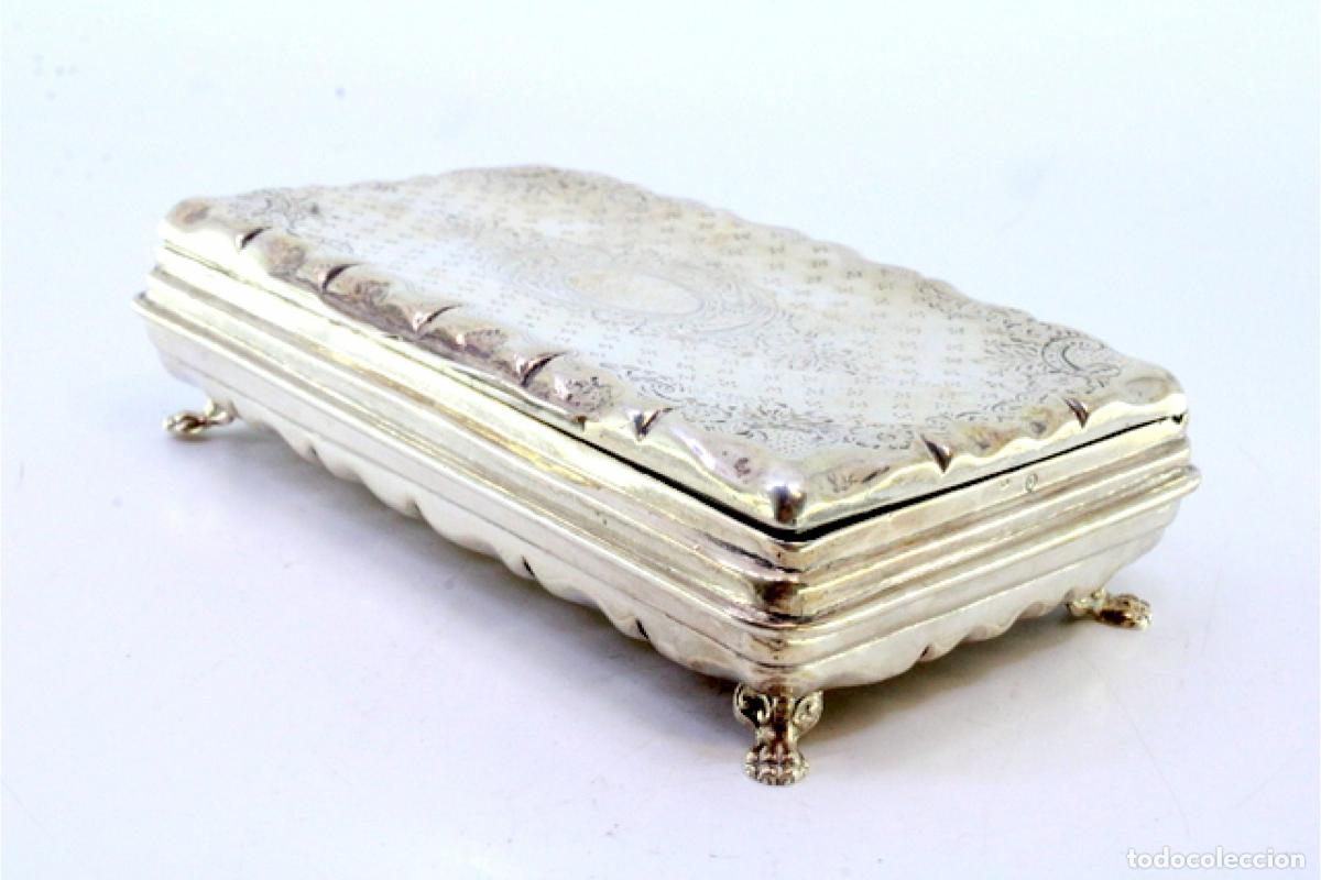 Antig&uuml;edades: Caja de tabaco, plata - Foto 4